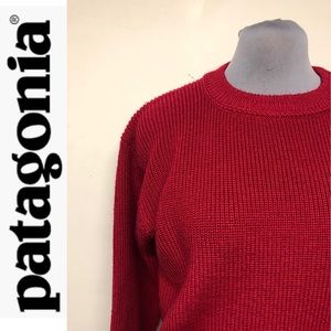 Patagonia Fisherman Heavy Wool Sweater - VINTAGE!